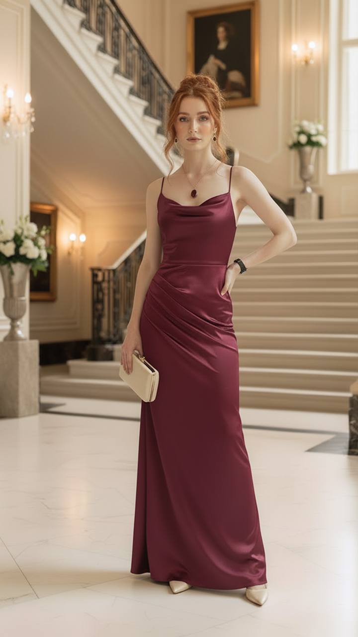Burgundy Maxi Dress